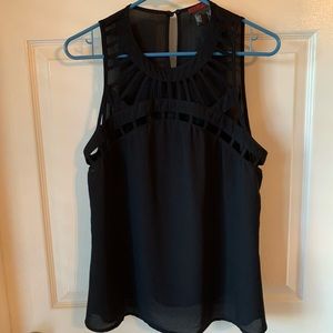 Size Large Black BKE sleeveless dress top.